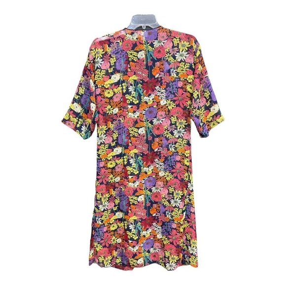 LuLaRoe Waterfall Kimono, Sheer, Vibrate Floral Design Size S - Picture 2 of 6